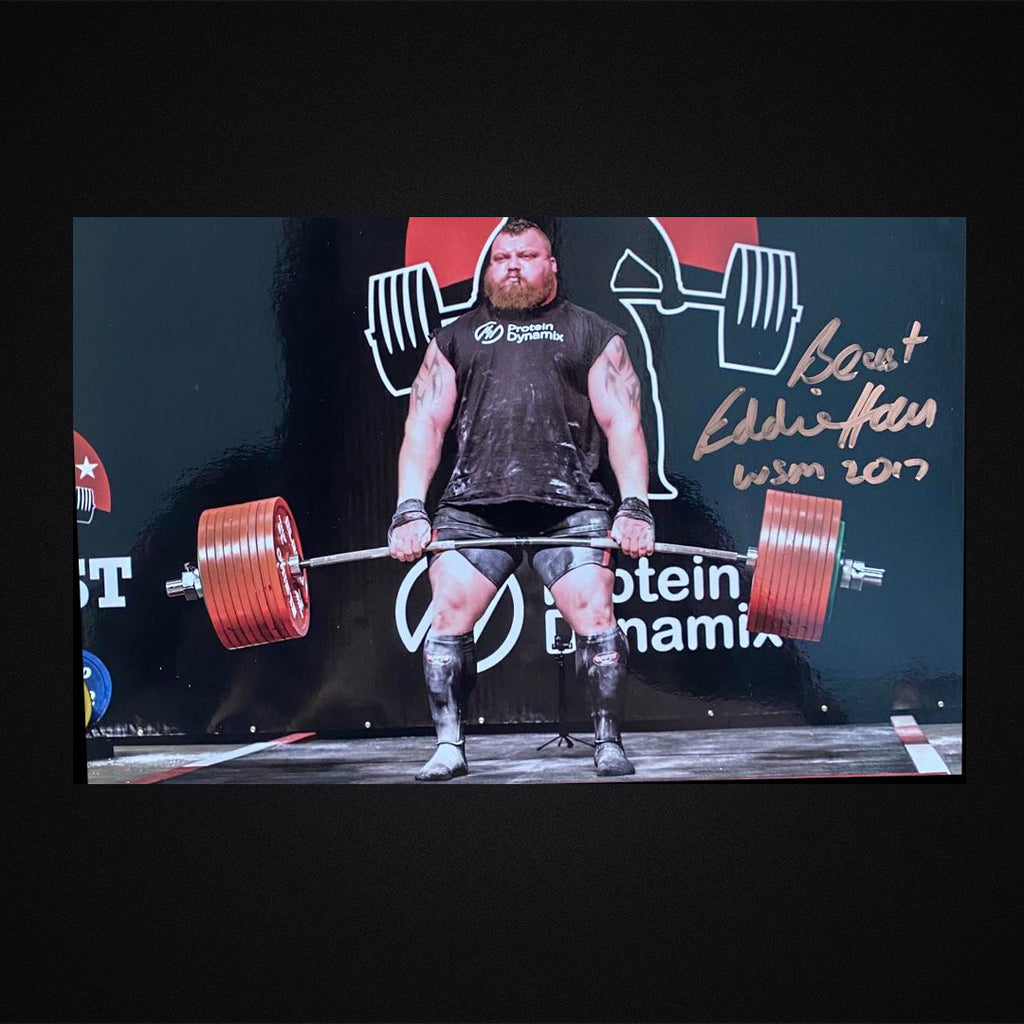 Eddie Hall – World Record Deadlift (Signed A5 Picture, no message)