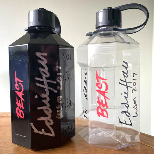 Signed Eddie “The Beast” Hall – Alpha Bottle XXL 2400ml Water Jug – BEAST Edition